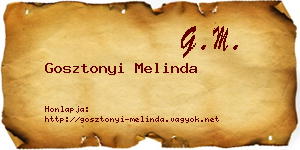 Gosztonyi Melinda névjegykártya